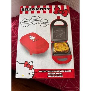 Sanrio Hello Kitty Grilled Cheese Sandwich Maker Panini Press Red New